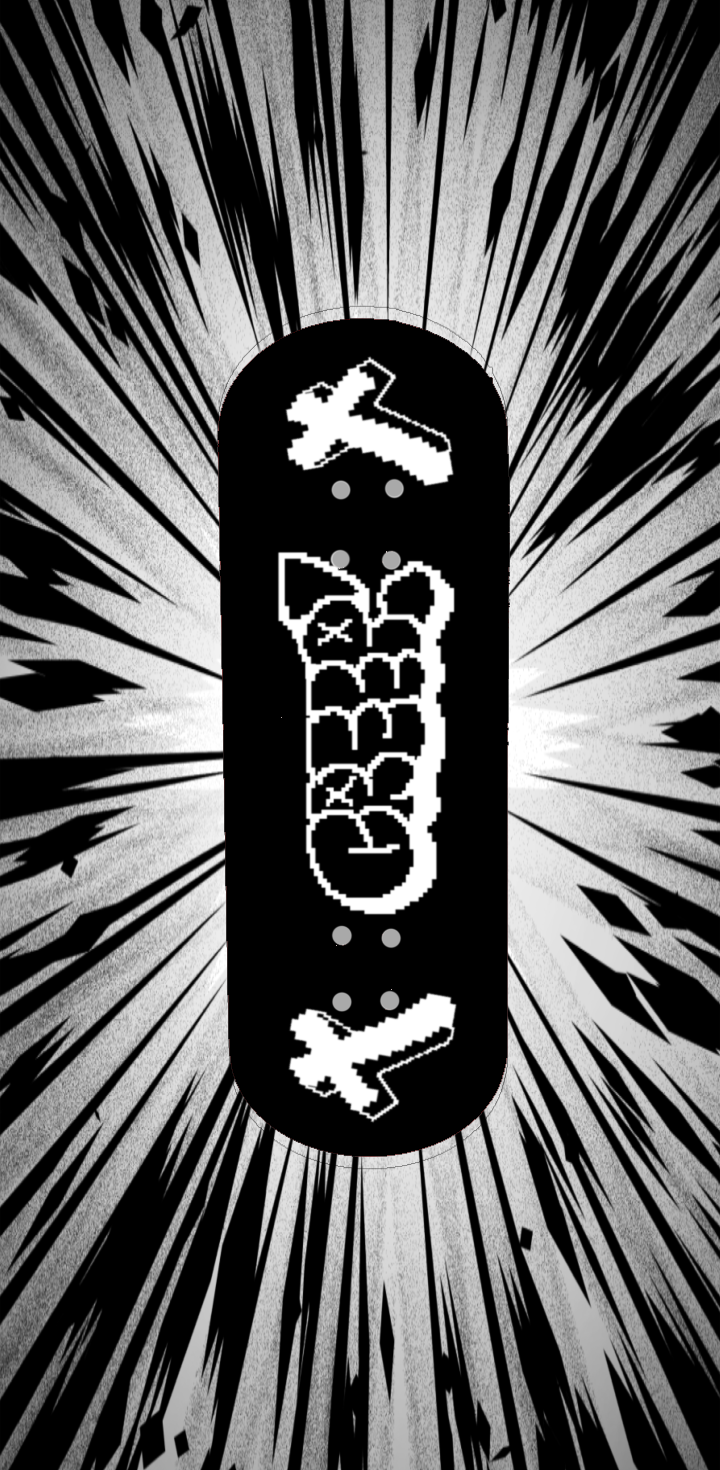 "CREEP!" P1XL3 CROSS EDITON BL4CK